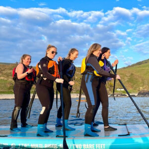 Experience Cool Giant SUP fun and outdoor wellness in the hot sauna